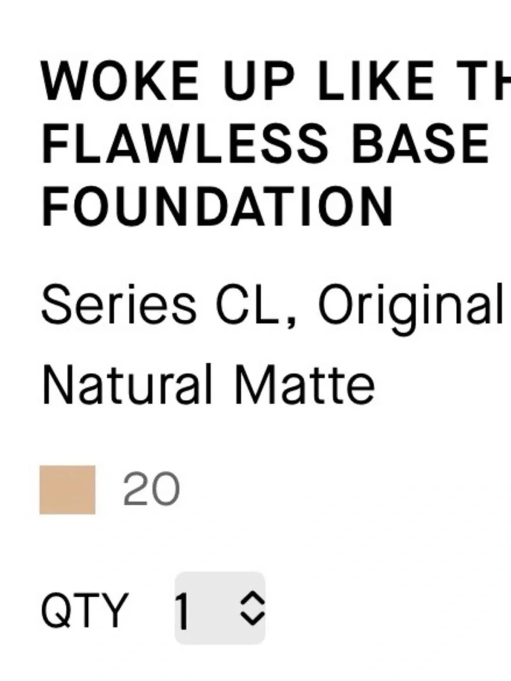 IL MAKIAGE Woke Up Like This Flawless Base Foundation - shade 020